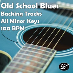 Old School Blues Guitar Backing Track in A Minor 100 BPM