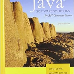 free EPUB ✅ Java Software Solutions AP Comp. Science by John Lewis,William Loftus,Car