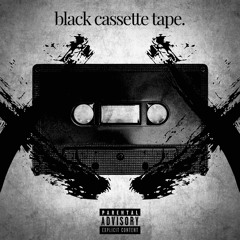 black cassette tape.