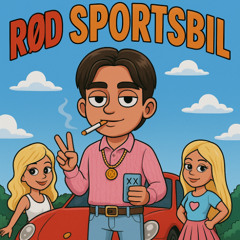 Rød sportsbil