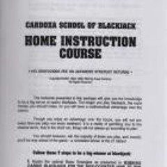 READ [⚡PDF]  CARDOZA SCHOOL OF BLACKJACK HOME INSTRUCTION COURSE