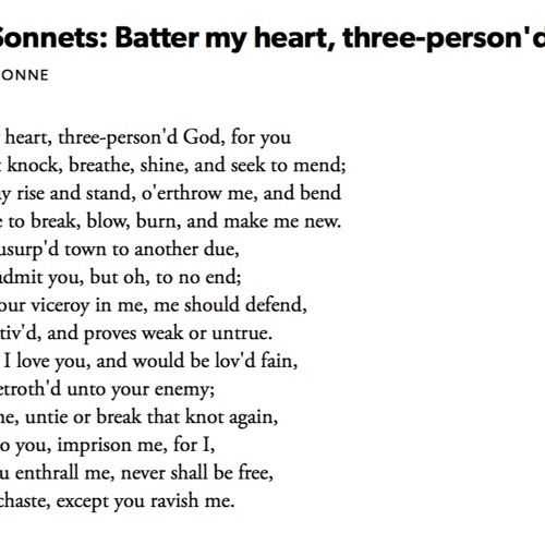 the broken heart by john donne analysis
