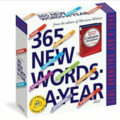 READ/DOWNLOAD=^ 365 New Words-A-Year Page-A-Day Calendar 2022: For Students, Writers, Crossword Fana