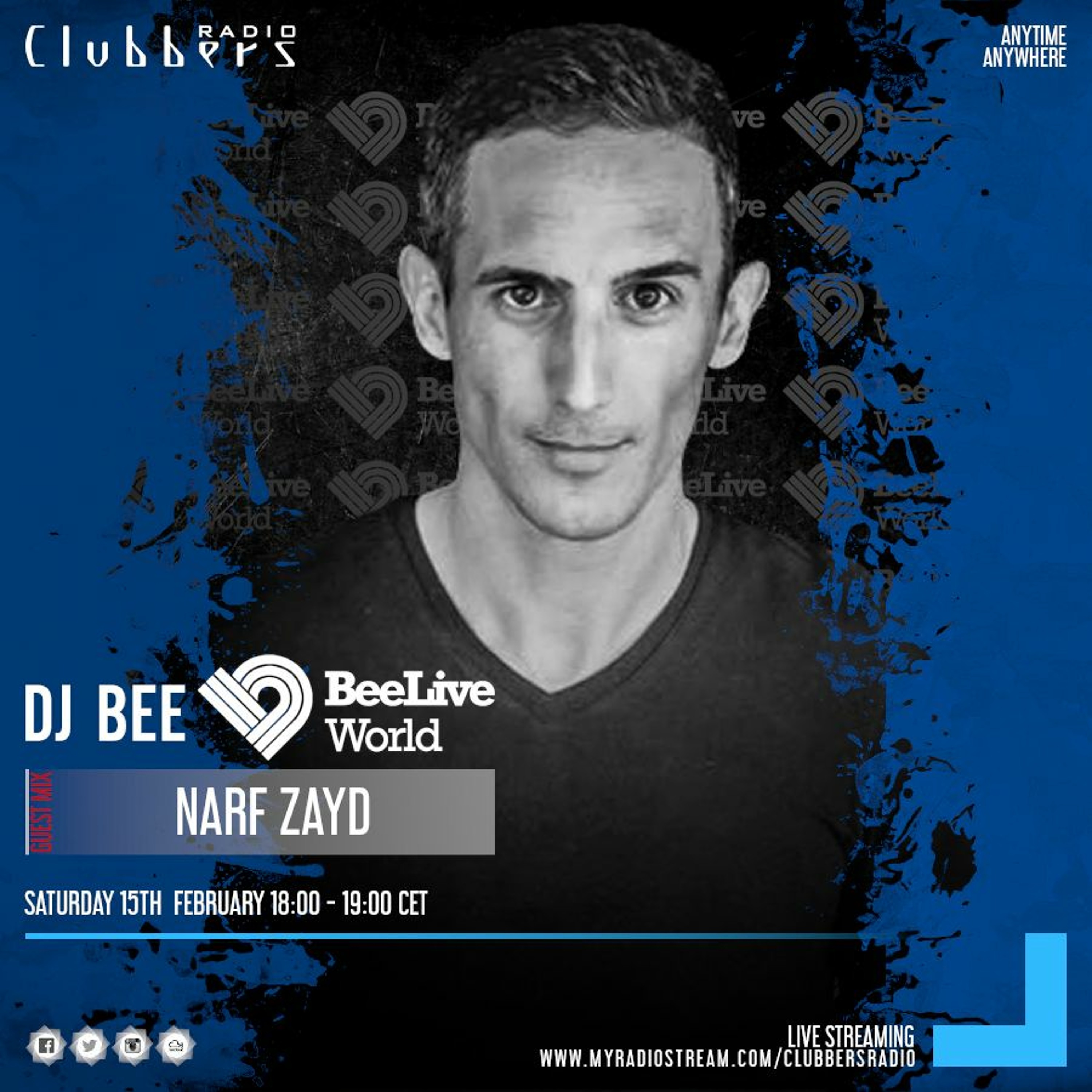 Podcast 389 BeeLiveWorld by Dj Bee 14.02.20 B Narf Zayd Guest Mix episode artwork