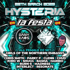 DJ BURNE-E HISTERIA ROOM2 1-2AM