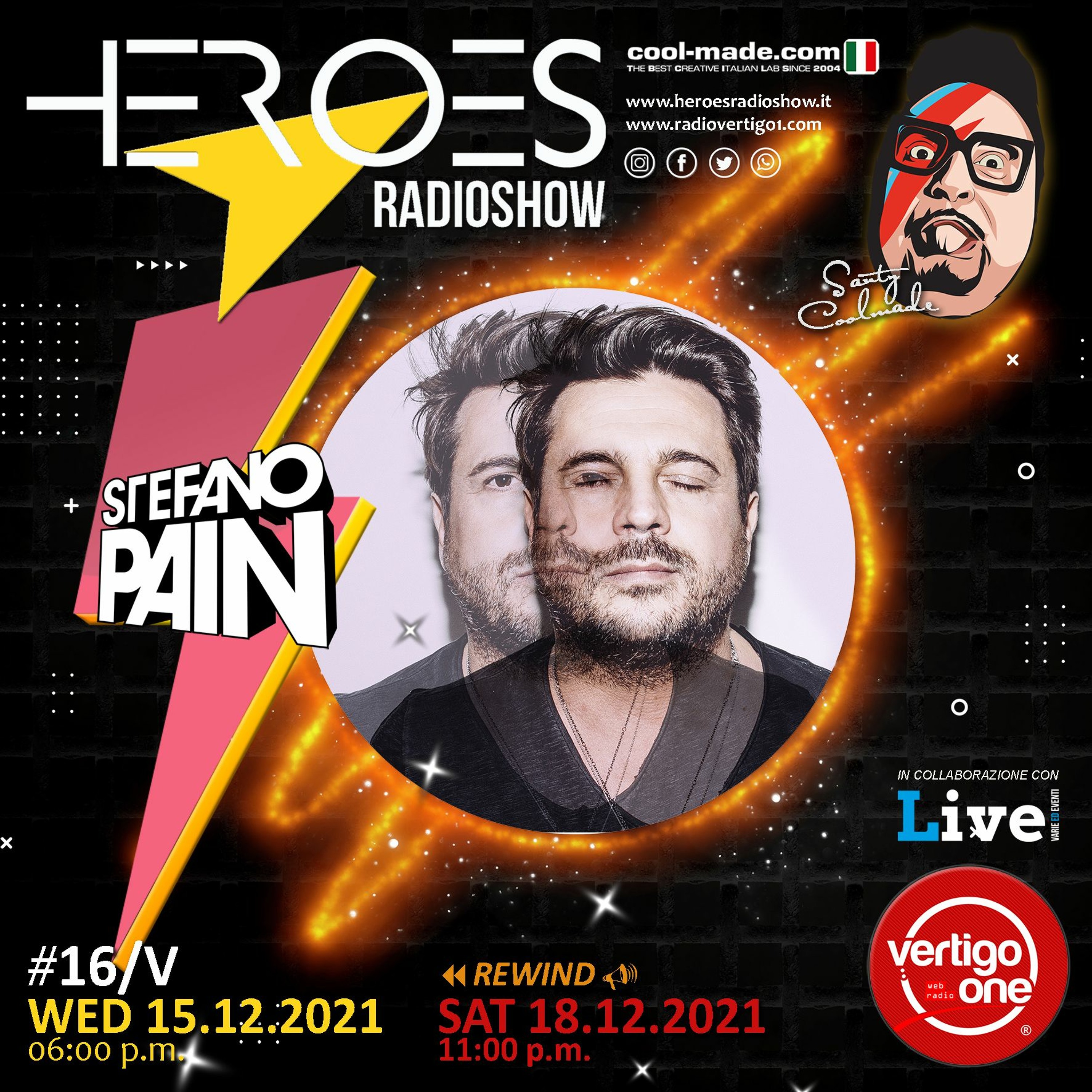 #16/2021-22> HEROES RadioShow - Special Guest STEFANO PAIN episode artwork