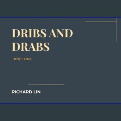 {pdf} 📕 Dribs and Drabs PDF EBOOK DOWNLOAD
