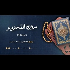 سورة التحريم || ليالي رمضان ١٤٤٦ || الشيخ أحمد السيد