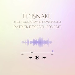 TENSNAKE - I FEEL YOU EVERYWHERE (ANTIBODIES) - PATRICK BOERSCH 80s EDIT