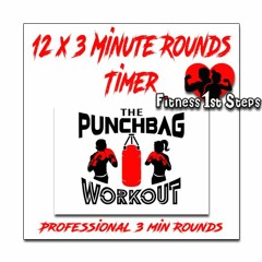 Boxing Round Timer 12x3min By Fitness 1st Steps