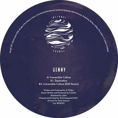 Premiere: Gemmy - Irreversible Culture (RSD Remix) [IFS030]