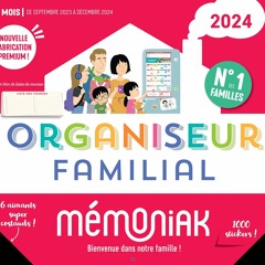 Organiseur familial Mémoniak 2024, calendrier organisation familial mensuel (sept. 2023- déc. 2024)  mobi - sED47hA3Q5