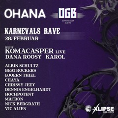 BJÖRN THIEL || KARNEVALSRAVE  /w KOMACASPER LIVE @OHANA EVENTS <> 28.02.25 [HARDGROOVE/HARDTRANCE]