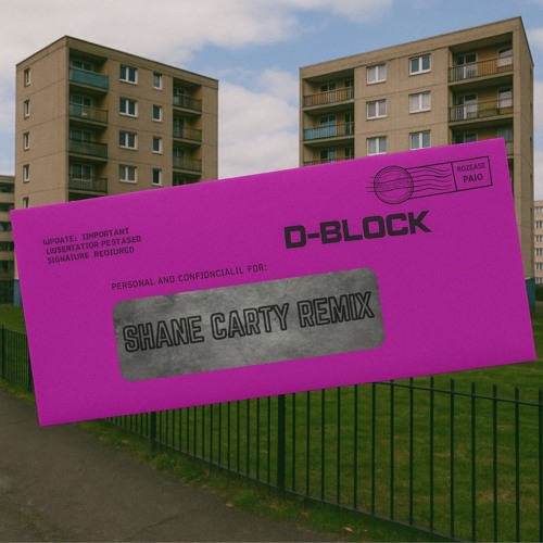 Shane Carty - Letter To The Game (D-Block)