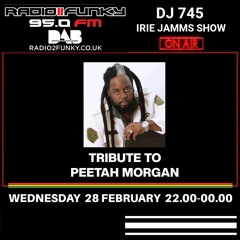 DJ 745 Irie Jamms Show Tribute To Peetah Morgan 28 February 2024