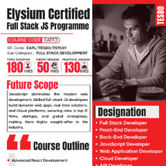 Elysium Full Stack JS Programmer - Elysium Academy - TESBO Course (தமிழ்)