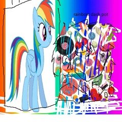 Rainbow Dash Pot
