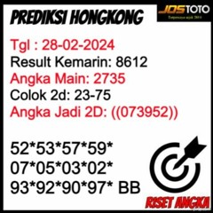Prediksi HK 28 Februari 2024