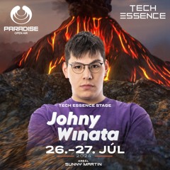 johny Winata live warmup set before Caravel at ParadiseOpenAir X TechEssence
