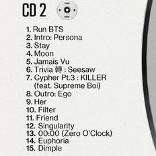Stream BTS (방탄소년단) - PROOF Tracklist CD 2(MP3_160K).mp3 by  DivertidamenteBTS | Listen online for free on SoundCloud