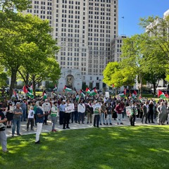 Tayimoor Naqi at the Protest for Gaza