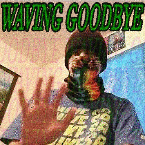waving goodbye