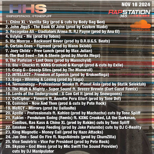 Hip Hop Stacks with Tone Spliff - 11/18/24
