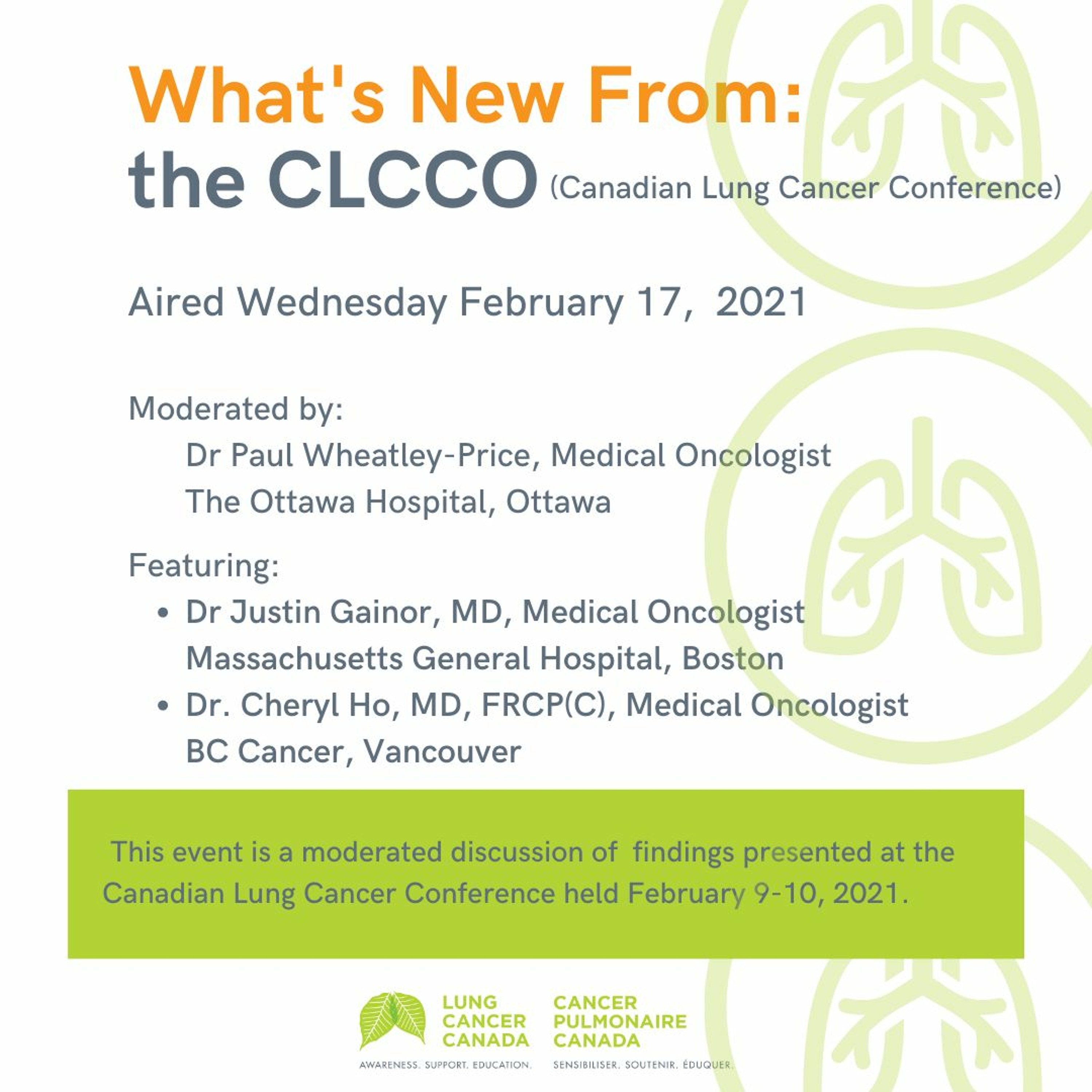 32. What's New From: The Canadian Lung Cancer Conference episode artwork
