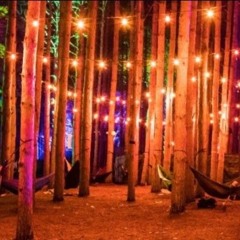 Post rave back at the campsite vibes