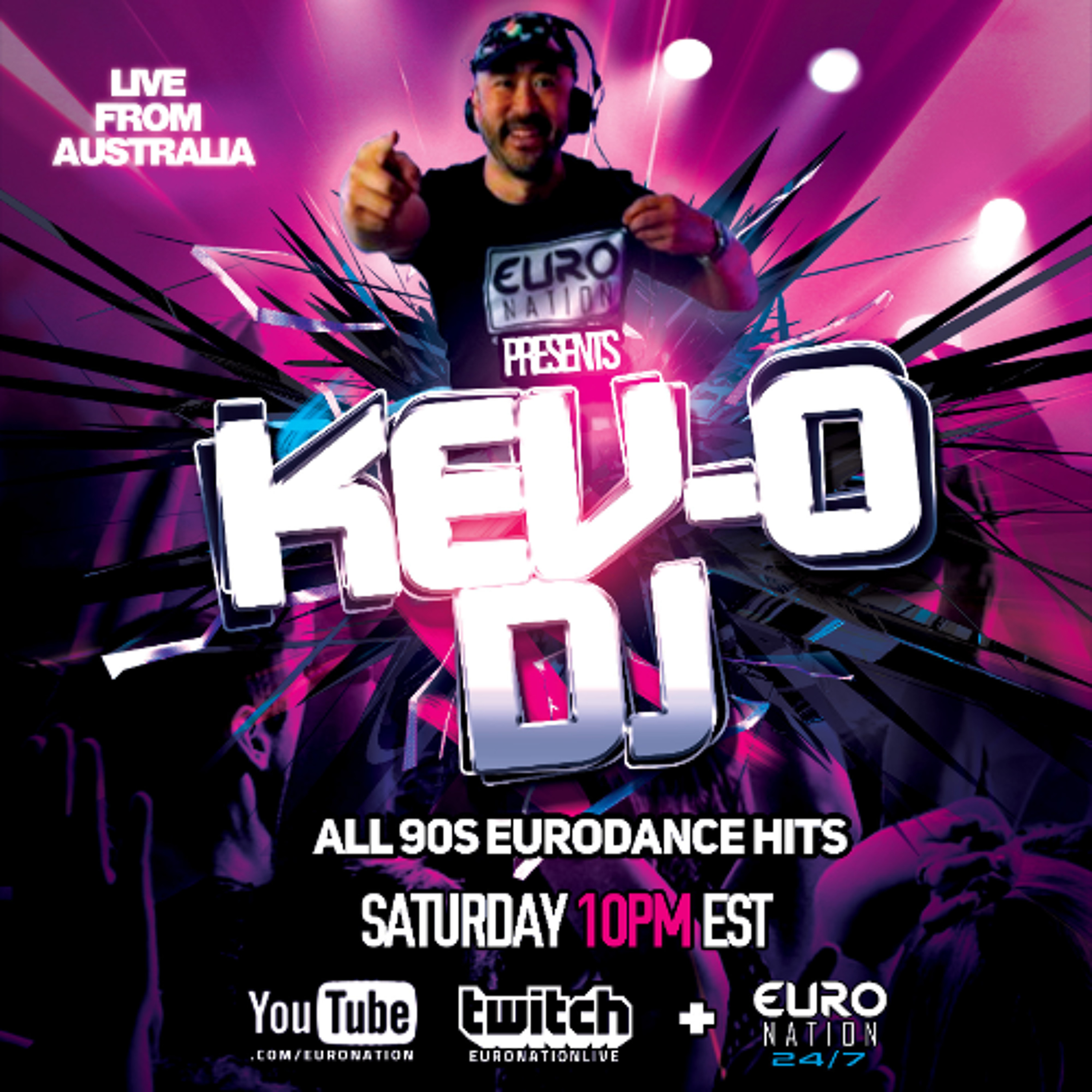 90s Eurodance Party Mix w/ KevO DJ (Dec 20, 2025) episode artwork