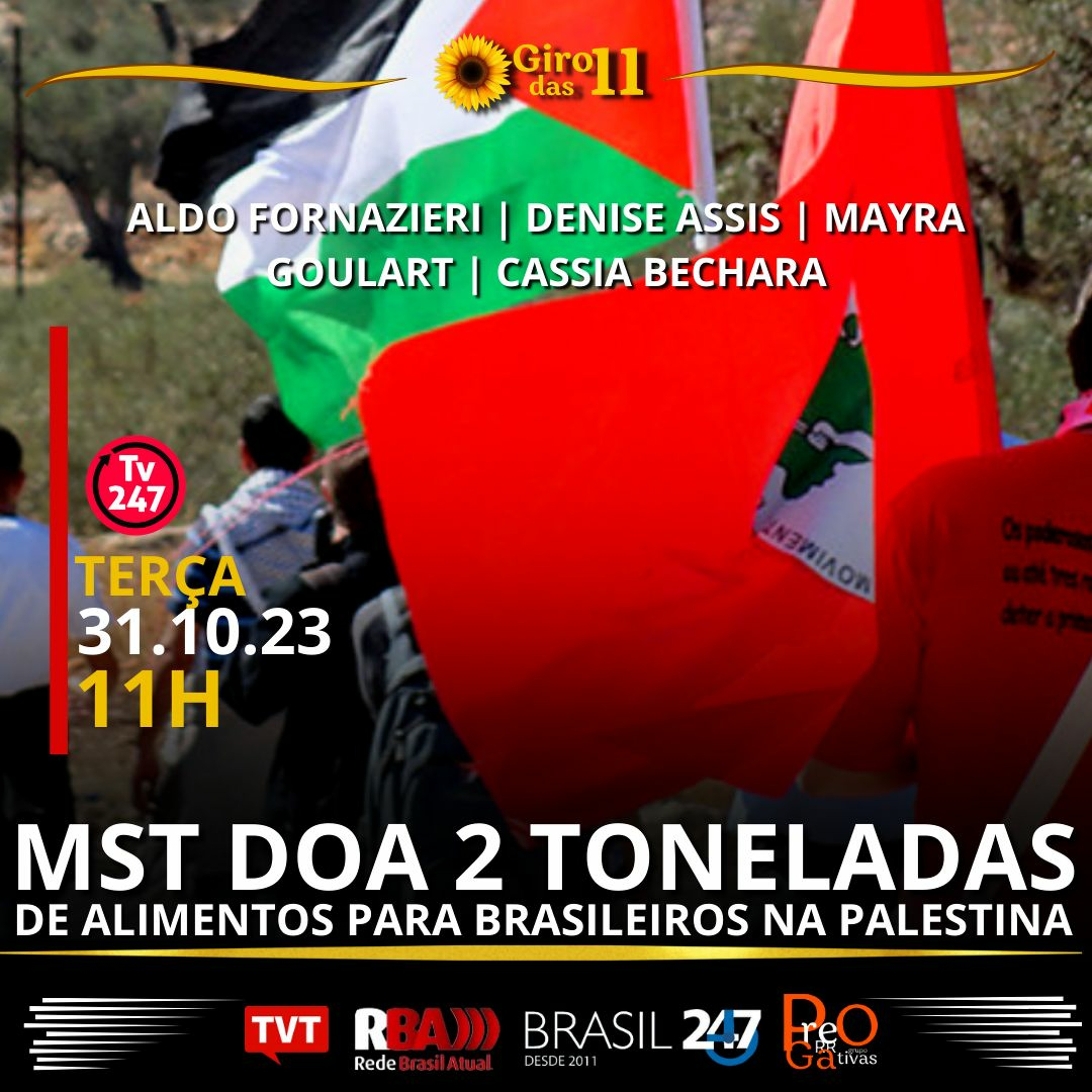 Giro Das Onze: MST doa 2 toneladas de alimentos para Gaza episode artwork