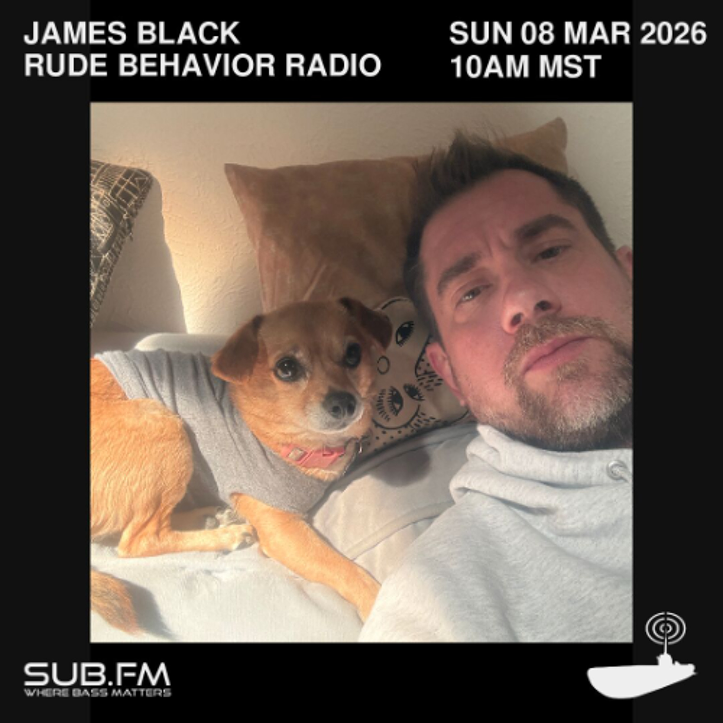 James Black RudeBehavior Radio - 08 Mar 2026 episode artwork