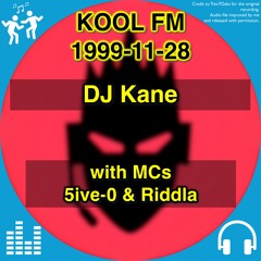 DJ Kane @ Kool FM, 28 Nov 1999
