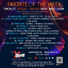 Marc Denuit // Favorite of the Week 22.10> 29.10.21 On Xbeat Radio Station
