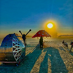 Saturday Sunrise and Crepes at Disco Snail - Burning Man 2025