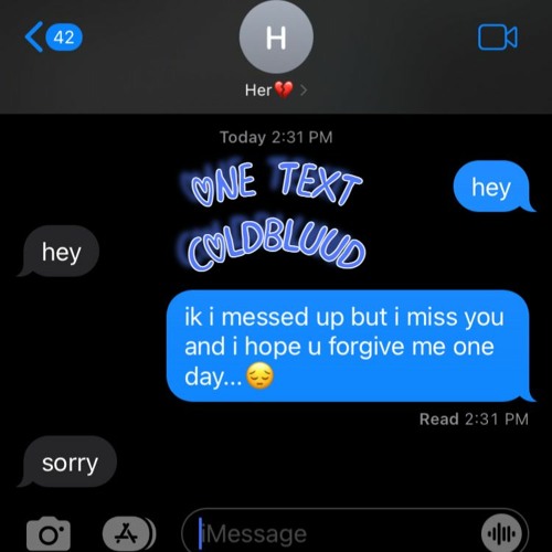 one text (prod. Metlast)