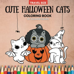 [Read] KINDLE 📧 Cute Halloween Cats Coloring Book: An Easy Coloring Book for Busy Ad