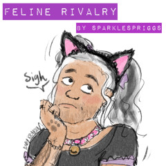 Feline Rivalry by sparklespriggs