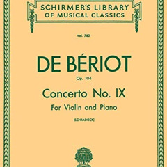 READ KINDLE 📦 Concerto No. 9 in A Minor, Op. 104: Schirmer Library of Classics Volum