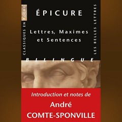 Épicure - Lettres, Maximes et Sentences