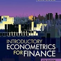 Introductory Econometrics for Finance BY: Chris Brooks (Author) !Online@