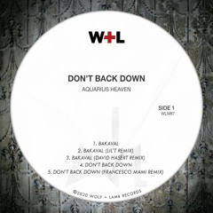 ML Premiere: Aquarius Heaven - Don't Back Down (Francesco Mami Remix) [Wolf+Lamb]