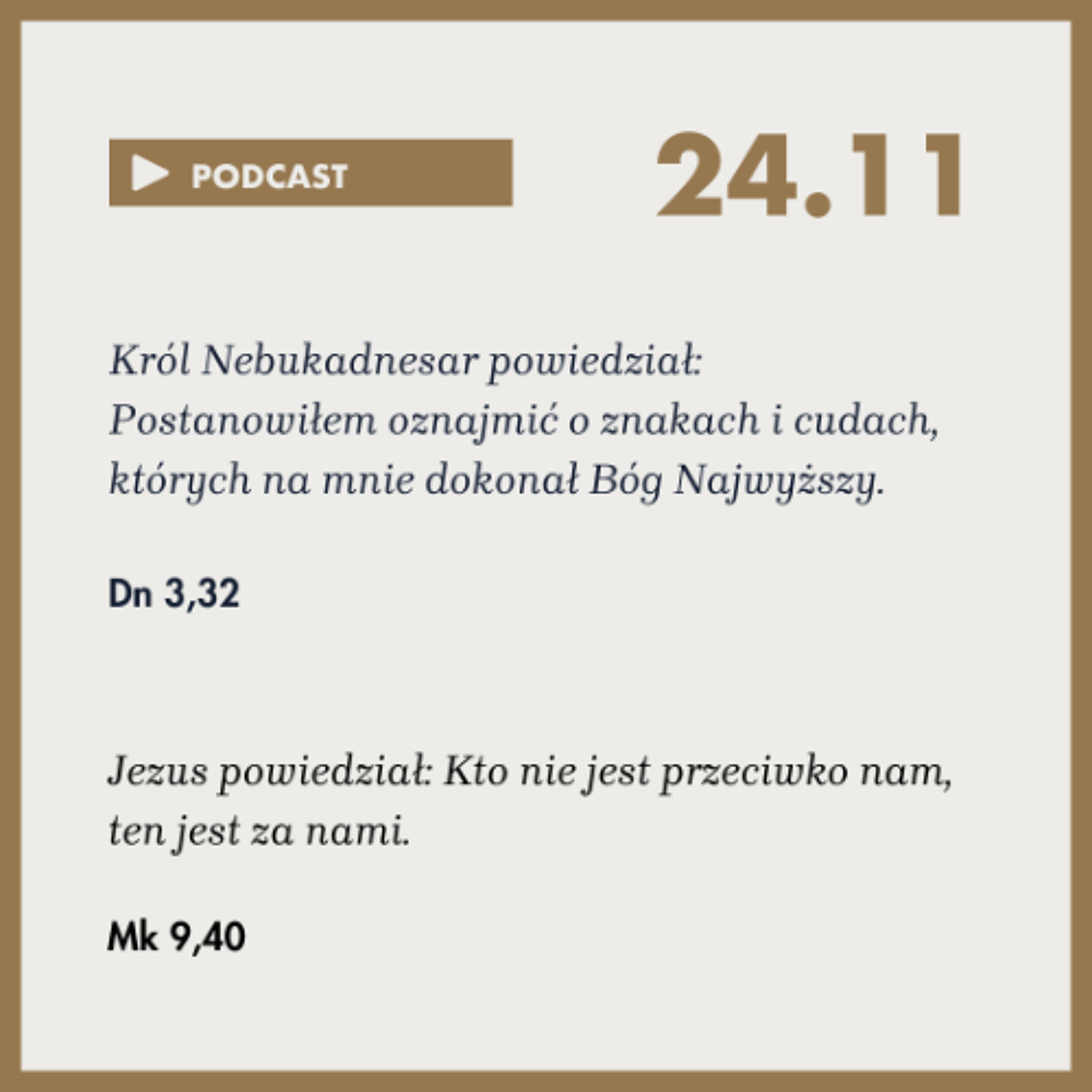 Poranek ze Słowem na 24 listopada 2025 episode artwork