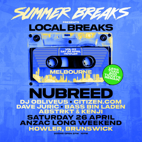 Dave Juric - Live @ Summer Breaks - ANZAC DAY - Closing Set