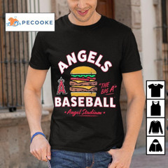 Hamburger Los Angeles Angels Baseball The Big A Angel Stadium Shirt
