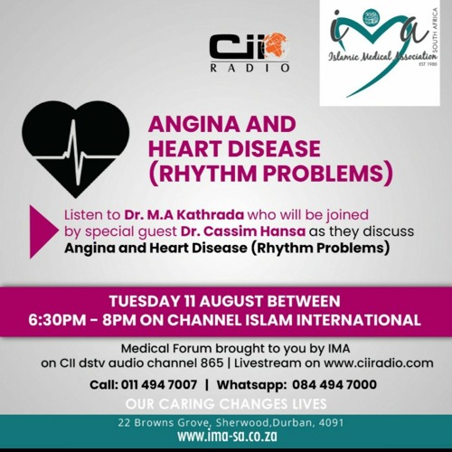 Stream episode 11-08-20 Medical Forum - Angina And Heart Disease (Rhythm  Problems) by Cii Radio podcast | Listen online for free on SoundCloud