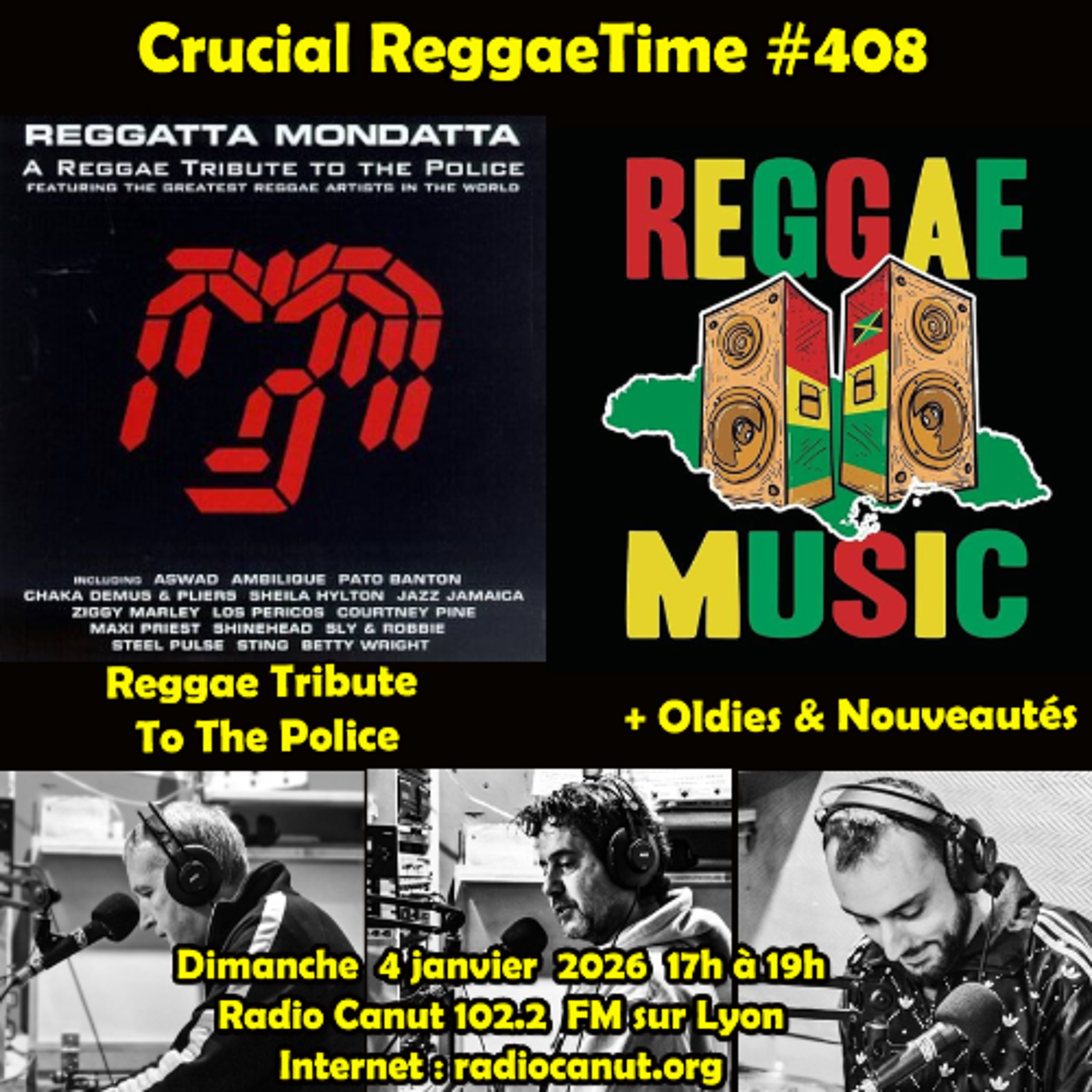 Crucial Reggae Time #408 04012026 Reggae Tribute to Police 2h