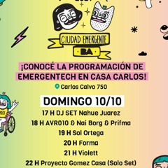 Nahue Juarez Live at Festival Emergente 10.10.21