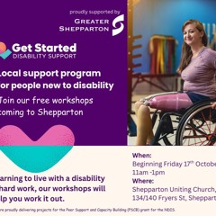 Mandy McCracken ahead of the Get Started Disability and Beyond Workshops in Shepparton