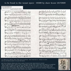 To Be Found In The Vacant Space - #2560 By Chair House 12172020